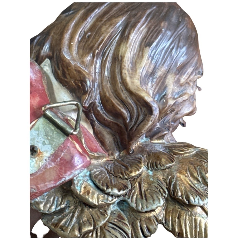 Vintage Cherub Angel Figurine with Mandolin - Picture 6 of 7